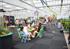 Always time for a snack and a drink while meeting and networking.